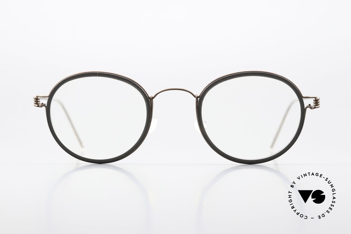 Lindberg Lex 47 Air Titan Rim Designerbrille Matt Bronze, Unisex-Modell LEX, Rahmen in color U12 = matt bronze, Passend für Herren und Damen