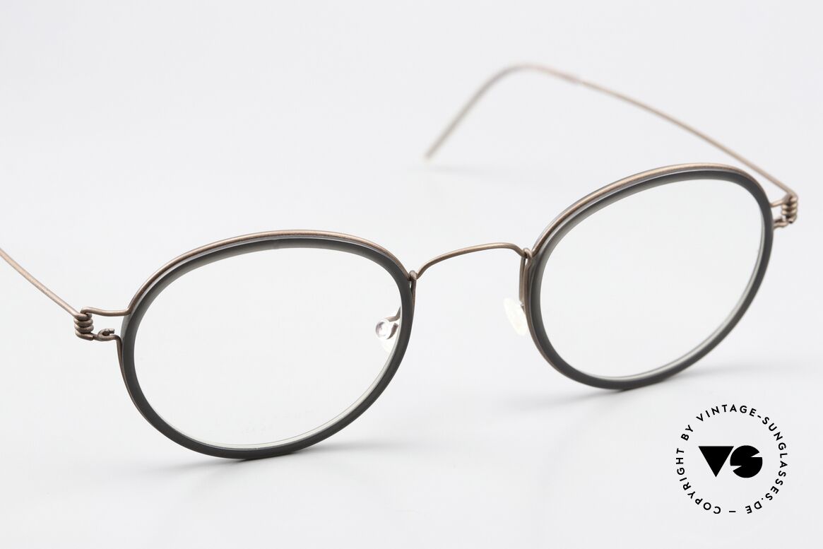 Lindberg Lex 47 Air Titan Rim Designerbrille Matt Bronze, ungetragenes Designerstück + orig. Lindberg Magnet-Etui, Passend für Herren und Damen