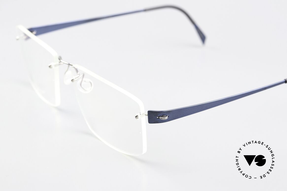 Lindberg 2393 Spirit Titan Silber Und Blau Metallic, so zeitlos, stilvoll und innovativ = Prädikat "VINTAGE", Passend für Herren