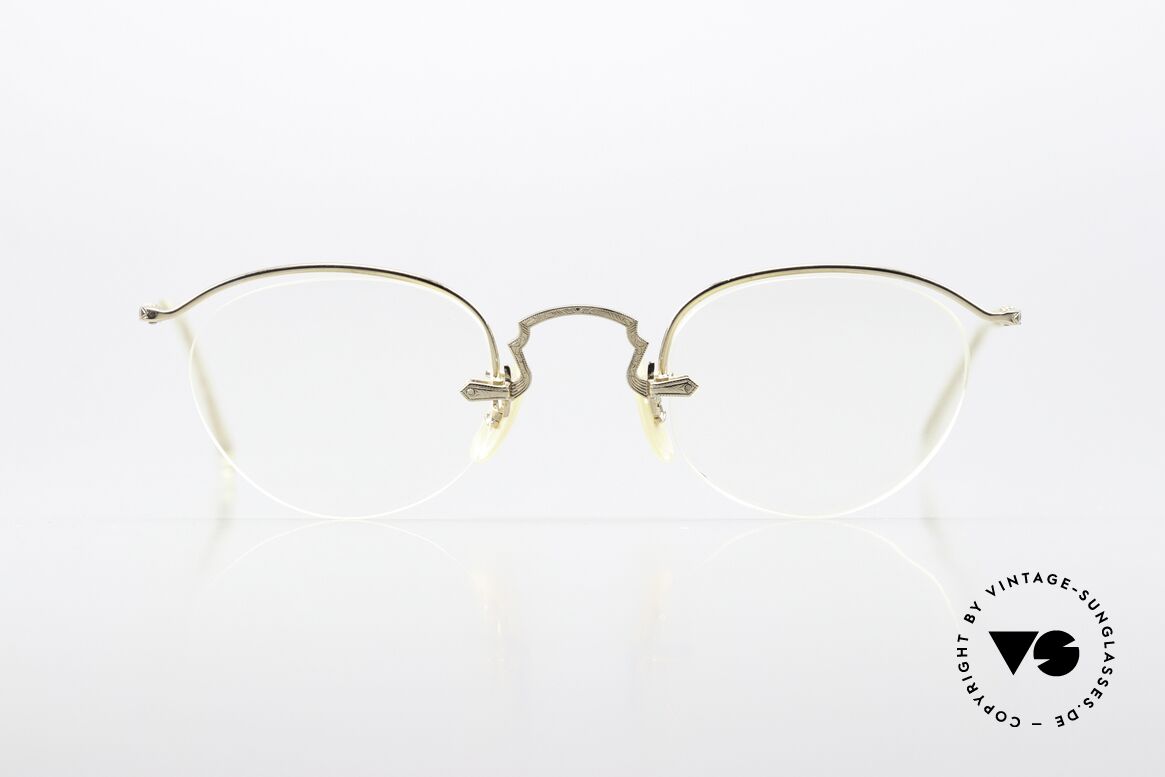 Oliver Peoples OP29C Gold-Filled Brille Von 1991, Brillendesign inspiriert vom 20er Art Deco Jahrzehnt, Passend für Herren und Damen