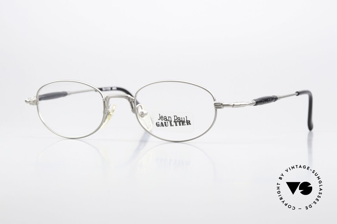 Jean Paul Gaultier 55-7202 Titanium Vintage Brille 90er, ovale vintage Brillenfassung von Jean Paul GAULTIER, Passend für Herren und Damen