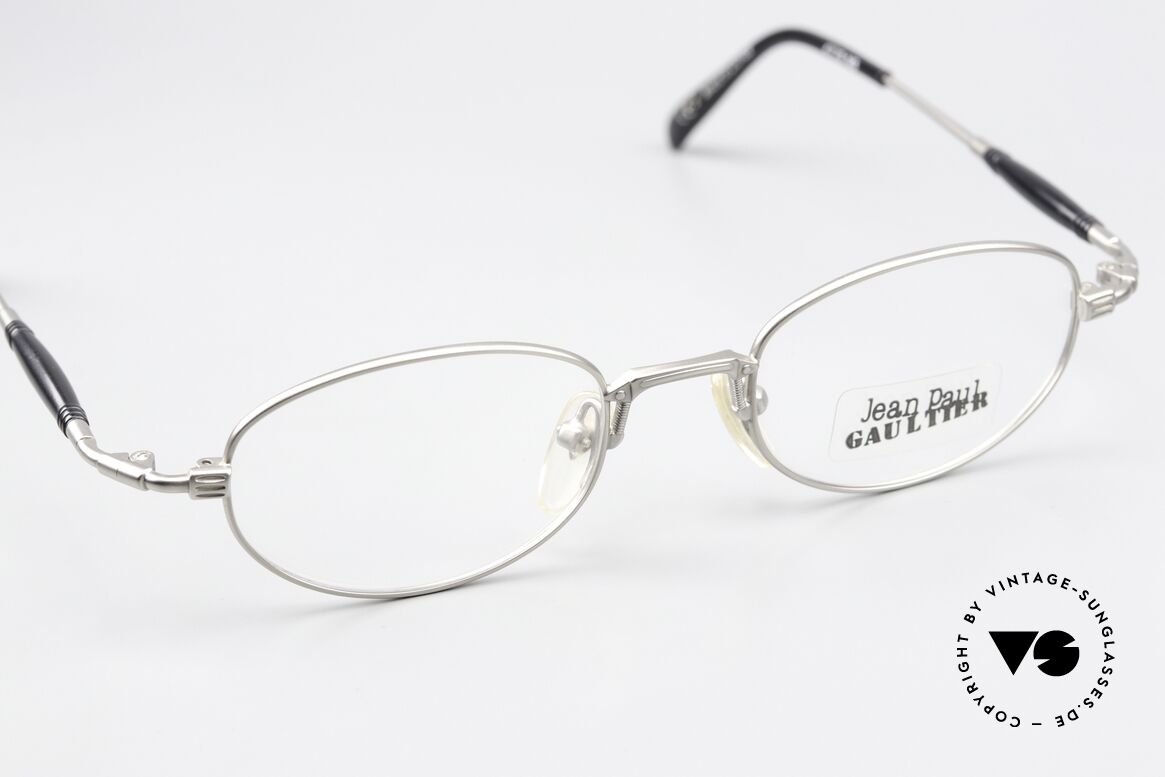Jean Paul Gaultier 55-7202 Titanium Vintage Brille 90er, KEINE RETROmode; ein altes Gaultier Unikat von 1997, Passend für Herren und Damen