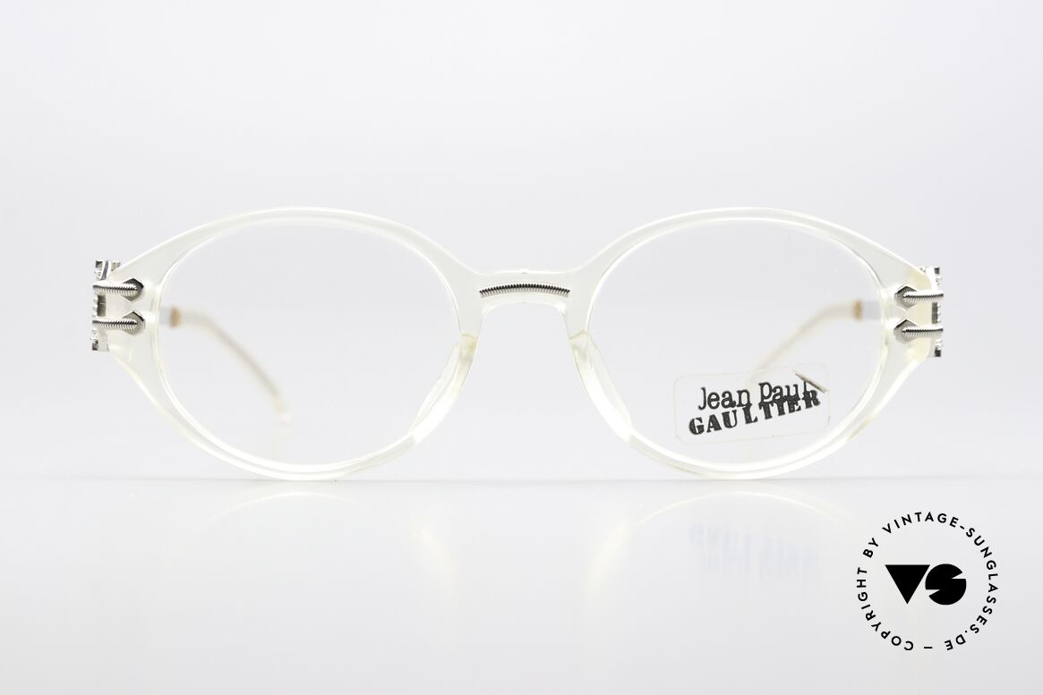 Jean Paul Gaultier 55-5201 Steampunk Brille Von 1996, sehr interessante (technische) Rahmenkonstruktion, Passend für Herren und Damen