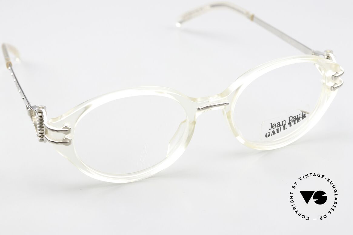 Jean Paul Gaultier 55-5201 Steampunk Brille Von 1996, häufig auch als "90er Steampunk Brillen" bezeichnet, Passend für Herren und Damen
