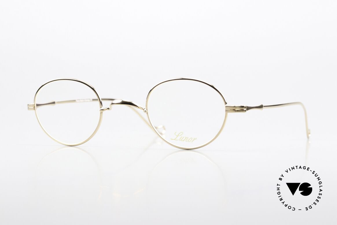 Lunor II 21 Vergoldete Fassung Unisex, LUNOR Brille für Damen und Herren gleichermaßen, Passend für Herren und Damen