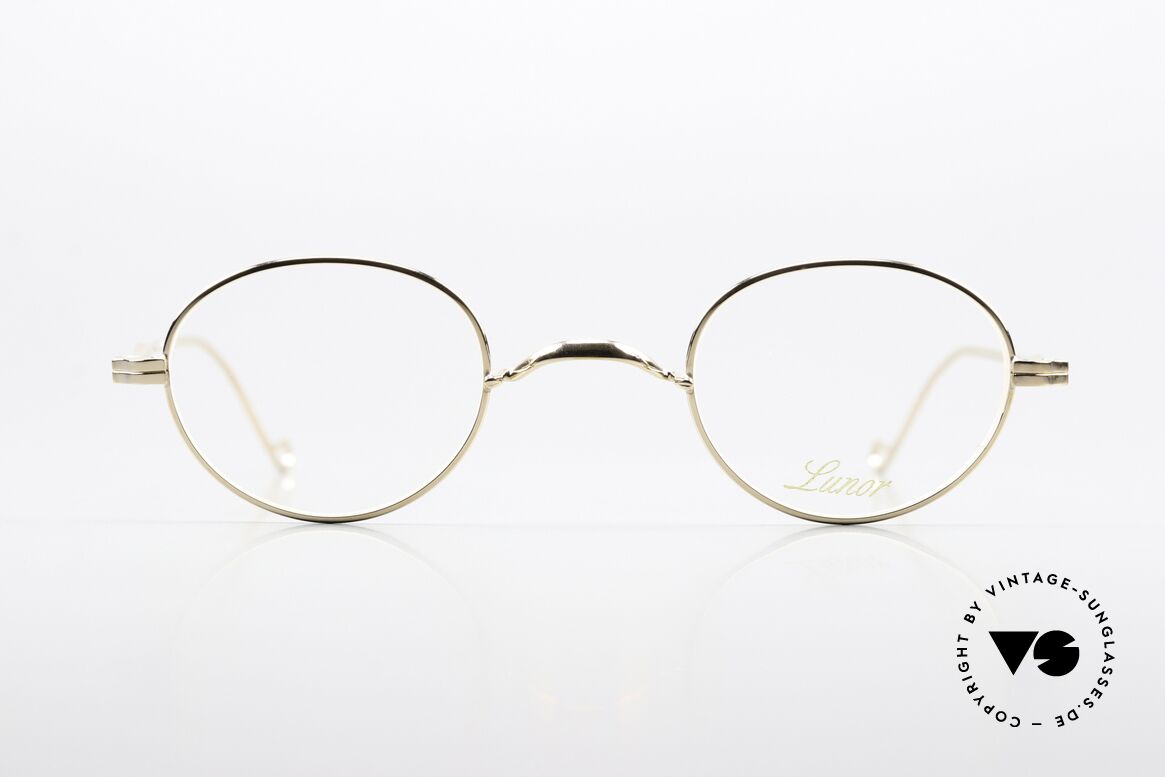 Lunor II 21 Vergoldete Fassung Unisex, Mod. 21 der Lunor "II"-Serie (Vollrandmetallfassung), Passend für Herren und Damen