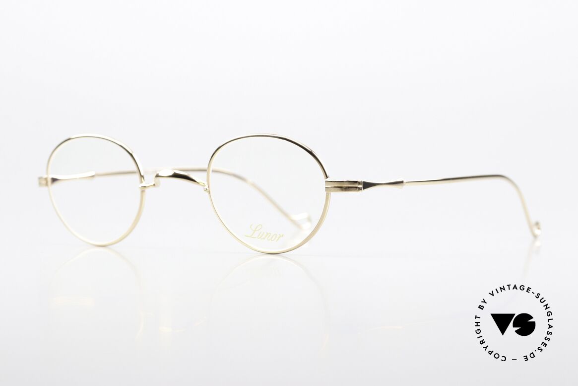 Lunor II 21 Vergoldete Fassung Unisex, Brillendesign in Anlehnung an frühere Jahrhunderte, Passend für Herren und Damen