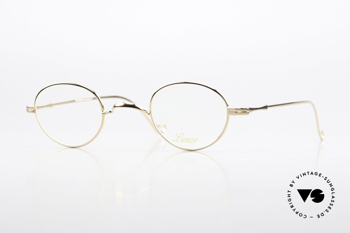 Lunor II 20 Vergoldete Fassung Small, kleine Brille für Damen und Herren gleichermaßen, Passend für Herren und Damen