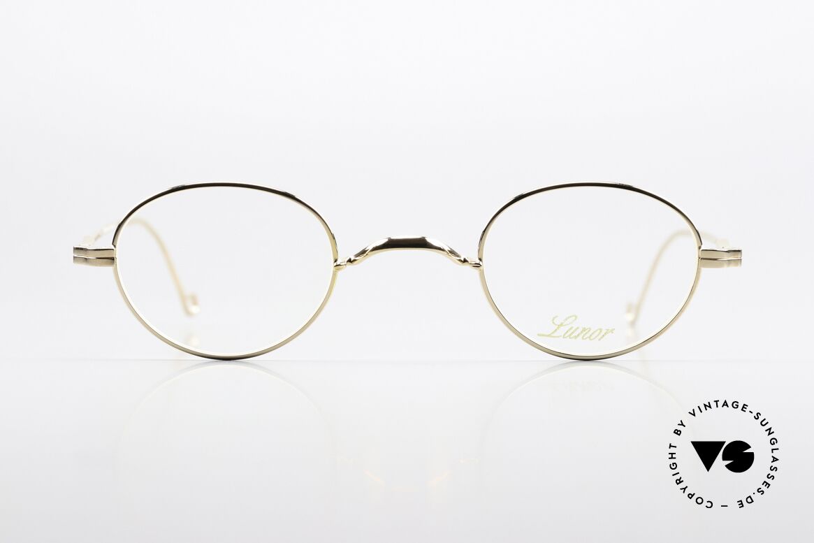Lunor II 20 Vergoldete Fassung Small, Mod. 20 der Lunor "II"-Serie (Vollrandmetallfassung), Passend für Herren und Damen