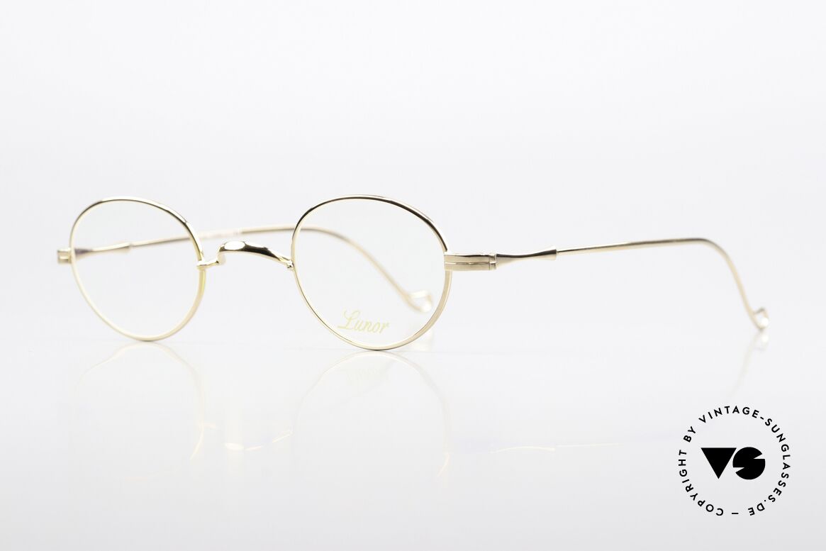 Lunor II 20 Vergoldete Fassung Small, Brillendesign in Anlehnung an frühere Jahrhunderte, Passend für Herren und Damen