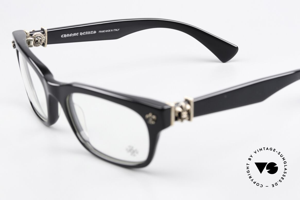 Chrome Hearts Gittin Any 52 Rockstar Brille 52mm Größe, Azetat-Fassung kann natürlich beliebig verglast werden, Passend für Herren