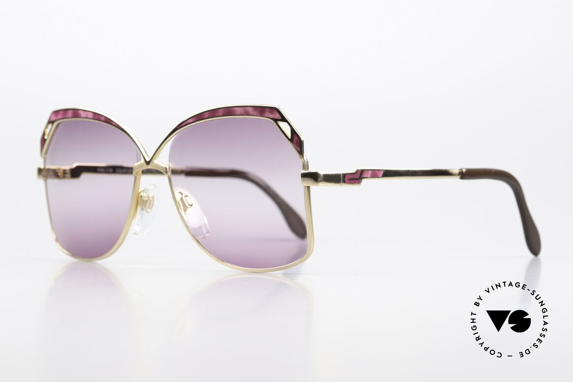 Cazal 219 Echt 80s Damen Sonnenbrille, noch mit dem alten Cazal-Logo (ca. 1979/80), Passend für Damen