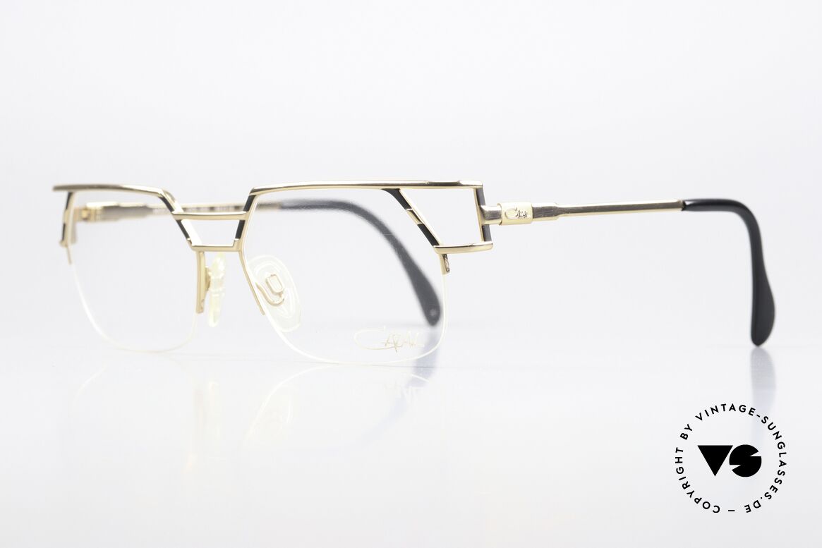 Cazal 248/3 Original 90er No Retro Brille, klassische Kolorierung in gold & schwarz, Gr. 56/16, Passend für Herren und Damen