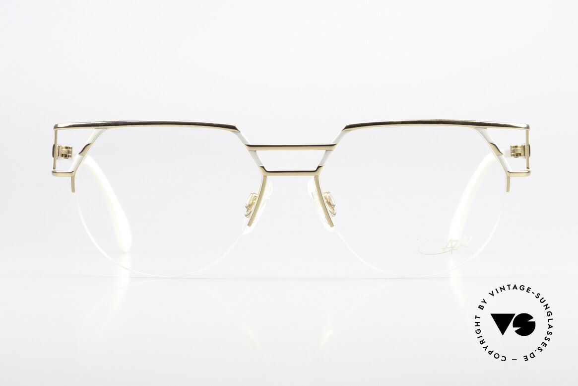 Cazal 248 90er No Retro Originalbrille, halb rahmenlos in TOP-Qualität (made in Germany), Passend für Herren und Damen