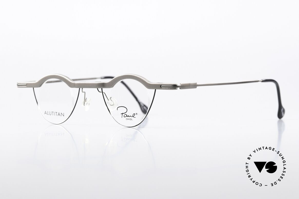 Paul Chiol 2019 Rare Bauhaus Brille Titanium, filigran ausgeklügelte Formen; schlichtweg mondän, Passend für Herren und Damen