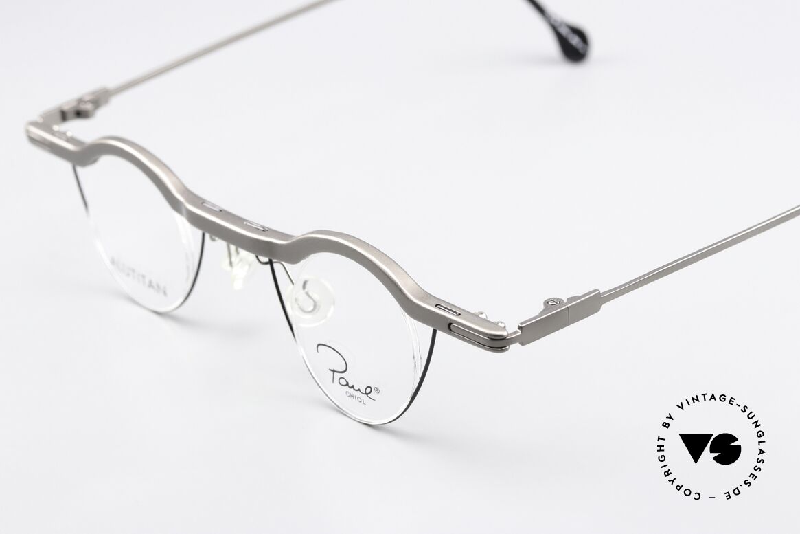 Paul Chiol 2019 Rare Bauhaus Brille Titanium, ausschließlich erstklassige Rahmen-Komponenten, Passend für Herren und Damen