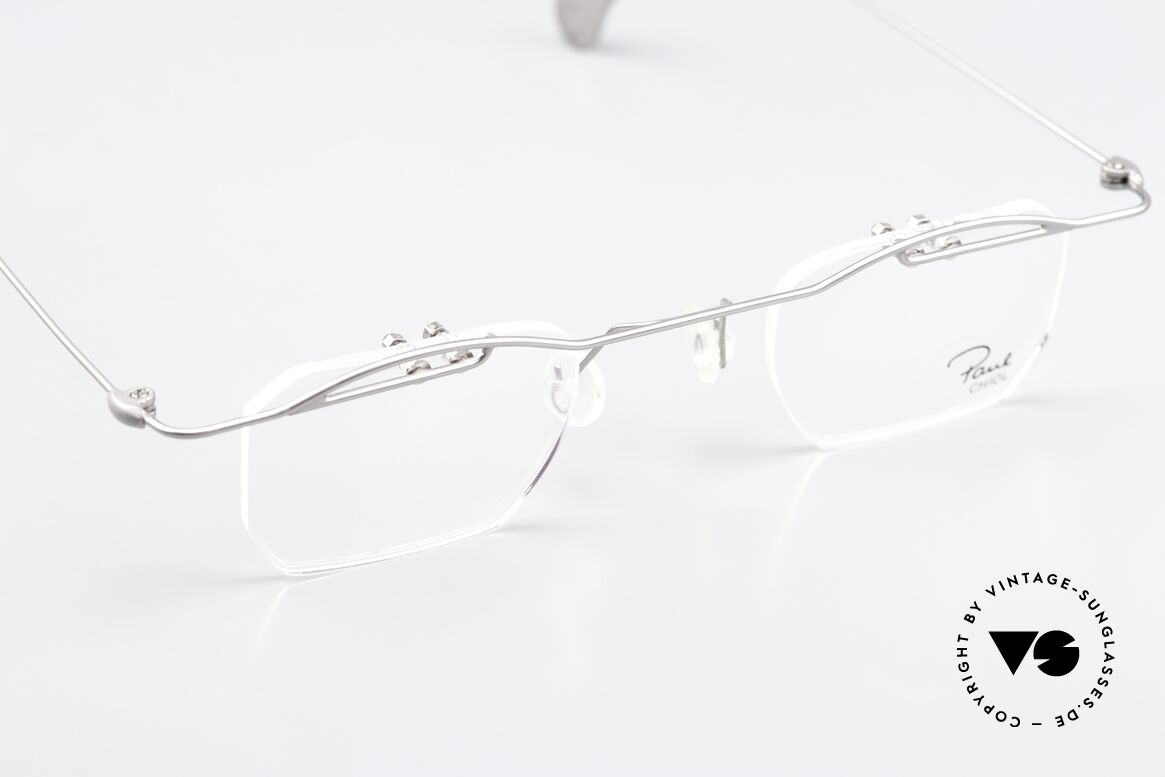 Paul Chiol 02 Randlosbrille Mit Oberbalken, M.02 Ruthenium, Glasbreite 41mm, Nasensteg 18mm, Passend für Herren und Damen
