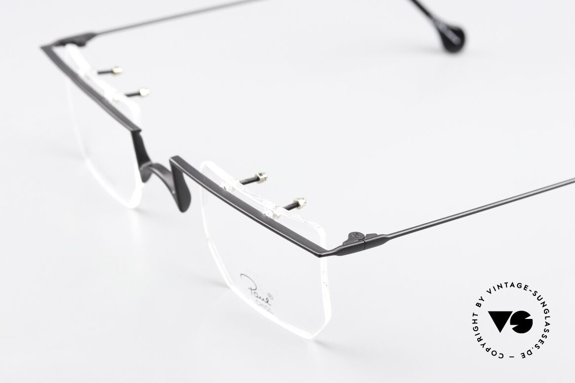 Paul Chiol 2021 Architekten Brille Eckig, Gläser sind mit kleinen Schrauben am Rahmen fixiert, Passend für Herren und Damen
