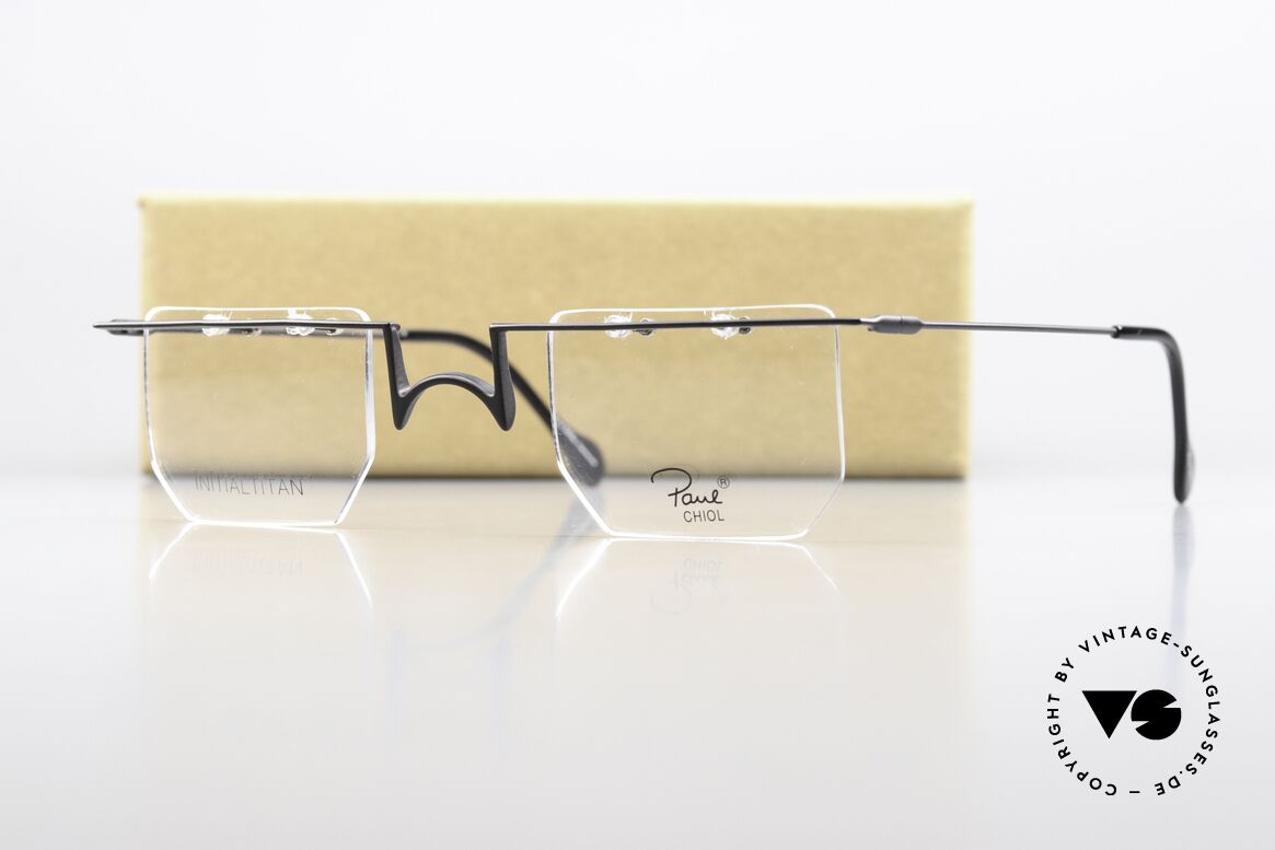 Paul Chiol 2021 Architekten Brille Eckig, die Fassung ist beliebig verglasbar (sogar Gleitsicht), Passend für Herren und Damen