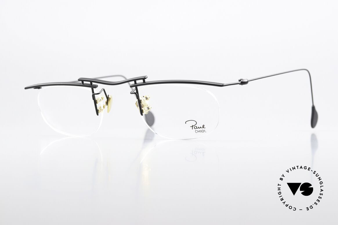 Paul Chiol 10 Kunst Und Handwerk Brille, Insider vintage Brille von PAUL CHIOL (aka Initial), Passend für Herren und Damen