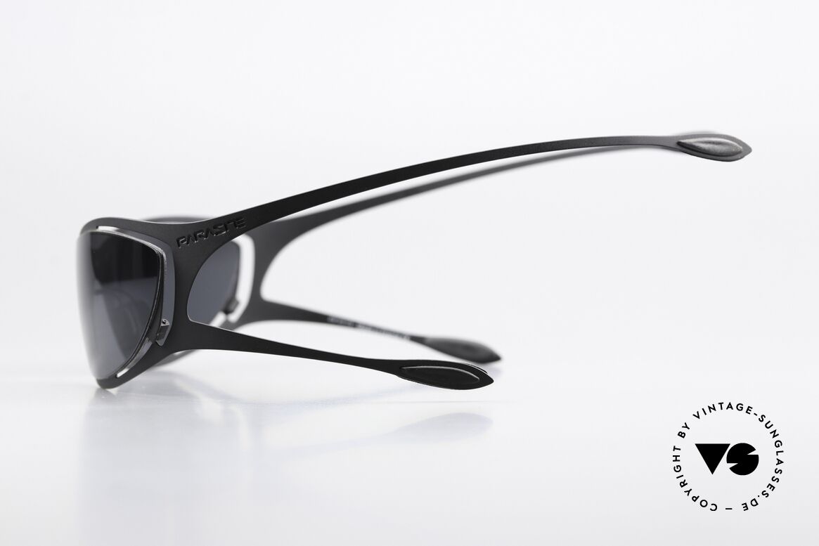 Parasite Morph Science-Fiction Sonnenbrille, charakteristische Doppelbügel = Haltesystem 'STEREO', Passend für Herren und Damen