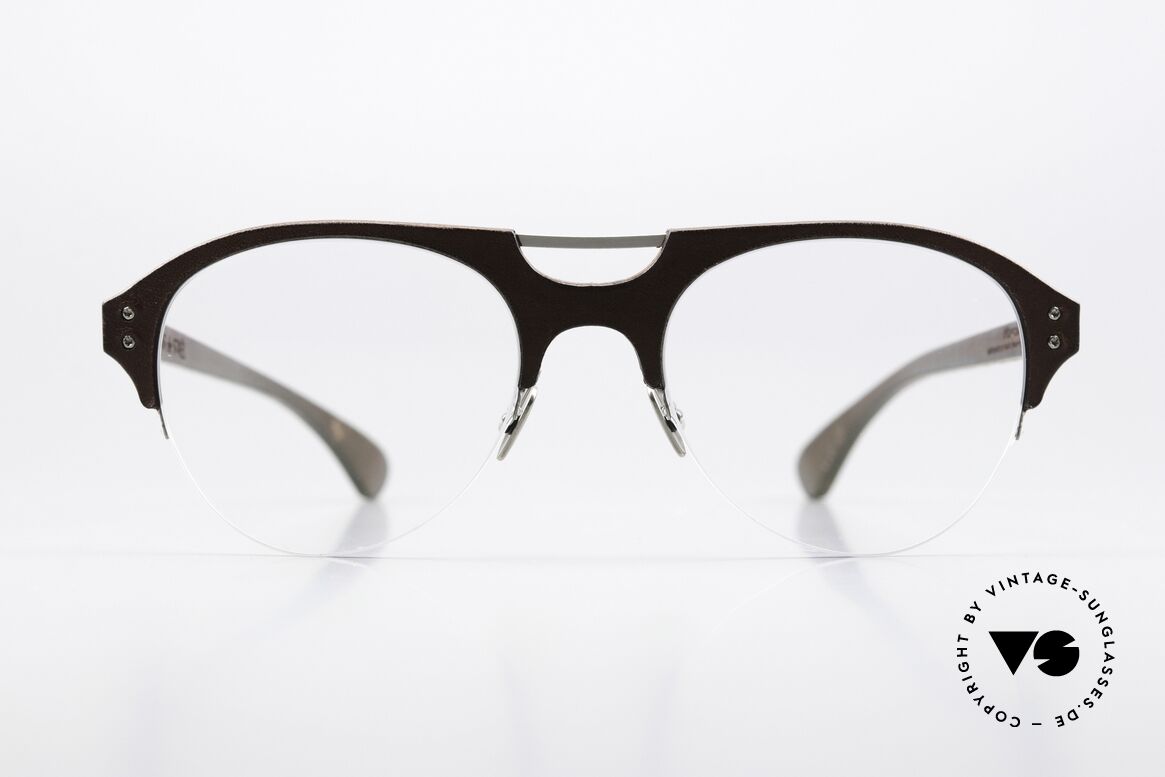 Lucas de Stael Minotaure MTN16 Nylorbrille Echt Kalbsleder, eine klassische NYLOR-Brille; handmade in France, Passend für Herren und Damen