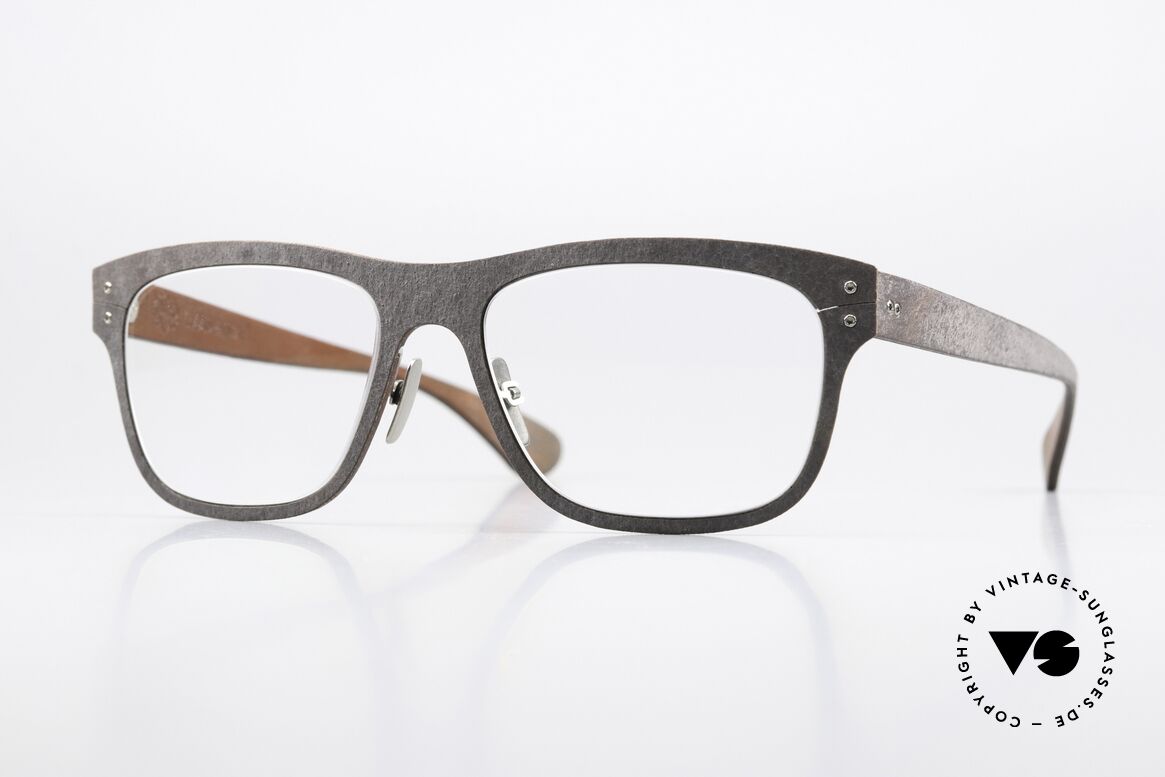 Lucas de Stael Stratus Thin 10 Luxusbrille Mit Lederüberzug, LUCAS de STAËL, Stratus Thin 10, Gr. 53/19, col. 04, Passend für Herren