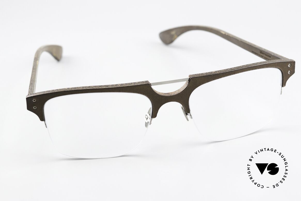 Lucas de Stael Minotaure Thin 15 Herrenbrille Lederüberzogen, ungetragen von 2018; Lieferung in einem de Staël Etui, Passend für Herren