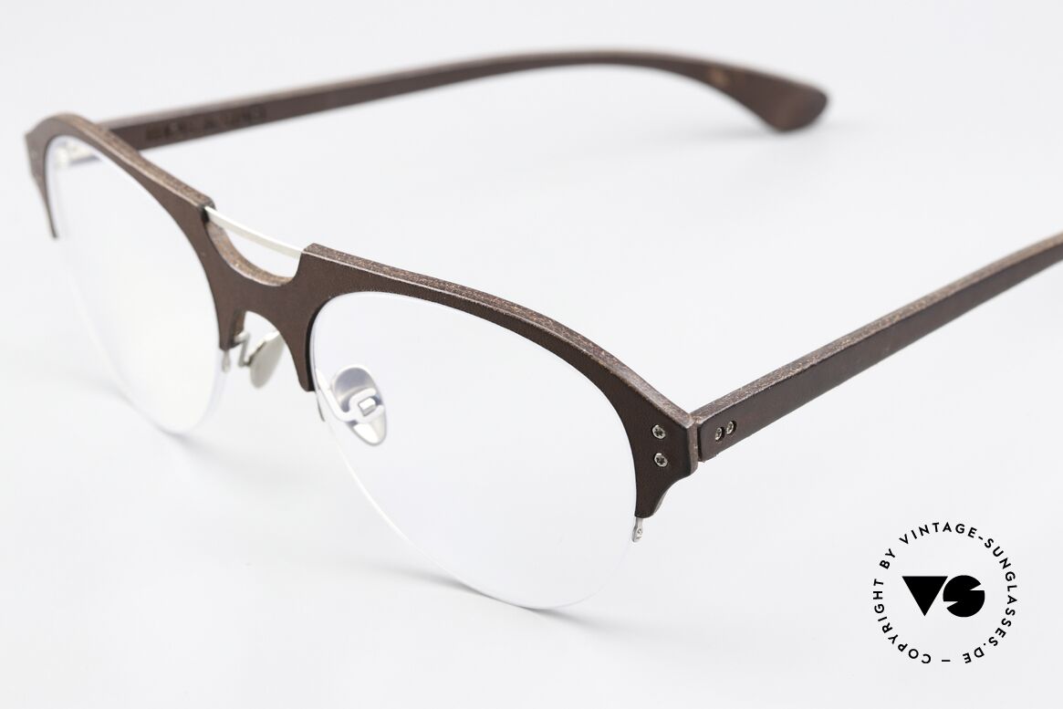 Lucas de Stael Minotaure Thin 16 Aviator Brille Halb Randlos, Minotaure Collection mit adjustierbaren Nasenstegen, Passend für Herren und Damen