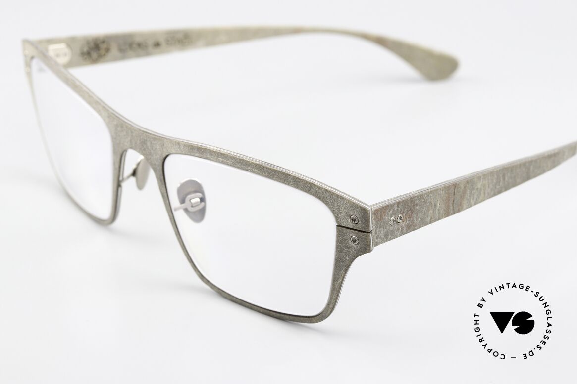Lucas de Stael Petrus P07 Perlschiefer Leder Brille, interessante Infos dazu auf www.lucasdestael.com, Passend für Herren