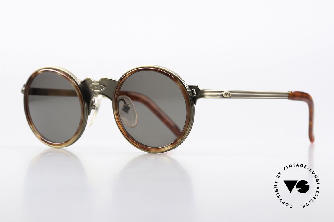 Jean Paul Gaultier 56-3272 Ultra Rare Runde 90er Brille, unbeschreibliche Spitzen-Qualität, made in Japan, Passend für Herren und Damen