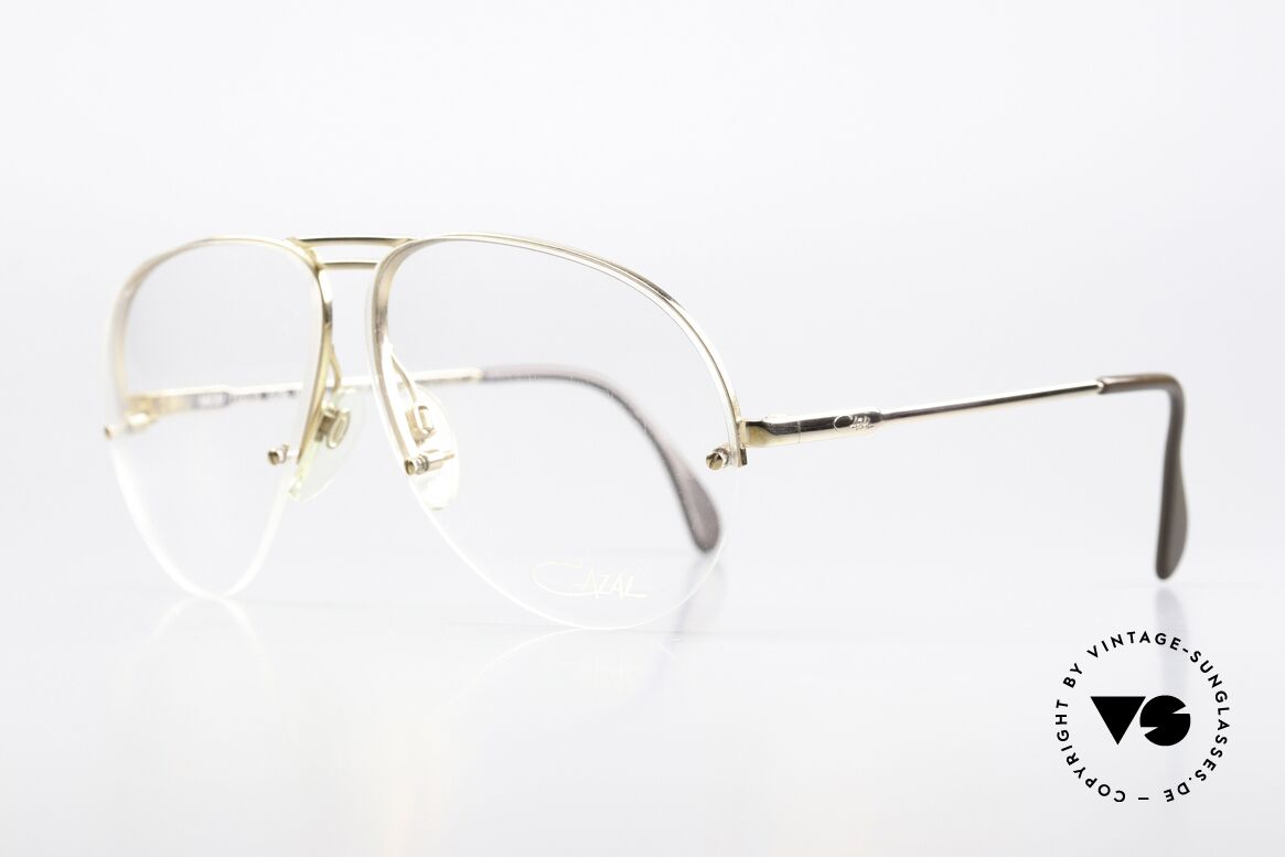 Cazal 715 80er Designer Brille Herren, außergewöhnliche Rahmenkonstruktion (Bohrbrille), Passend für Herren