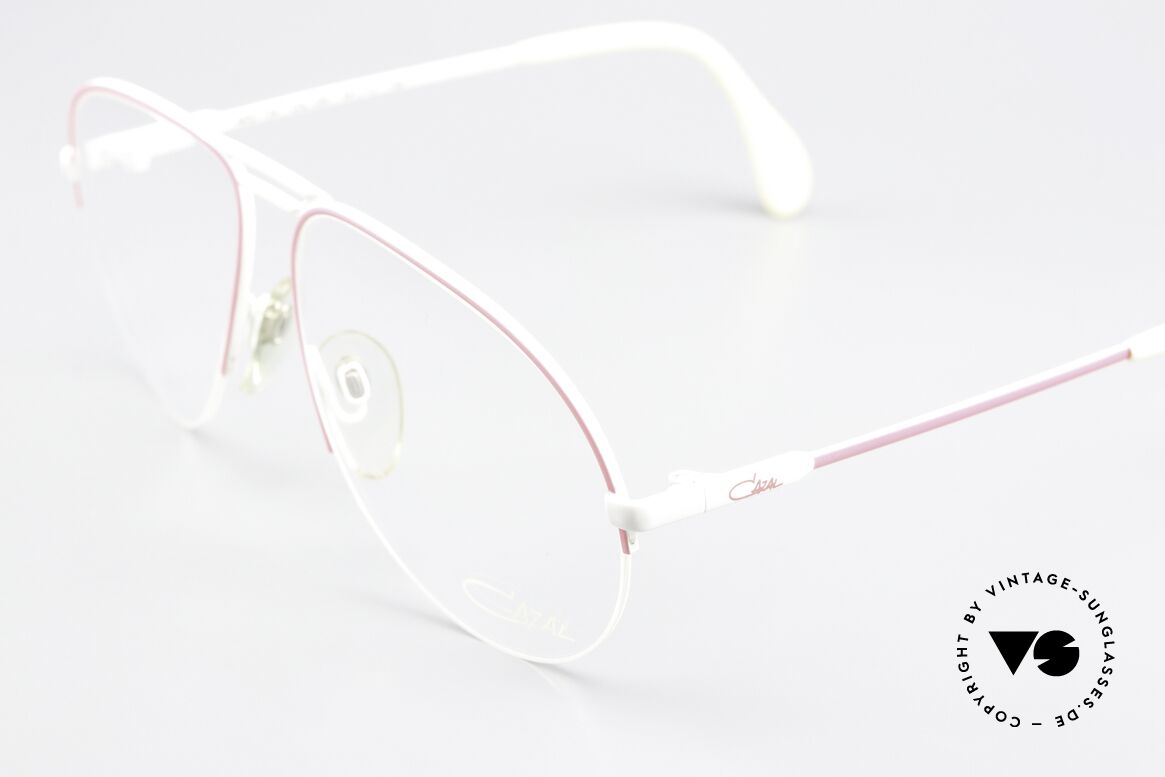 Cazal 726 West Germany Brille 1982, halb rahmenlos mit original DEMO-Gläsern, Passend für Herren und Damen