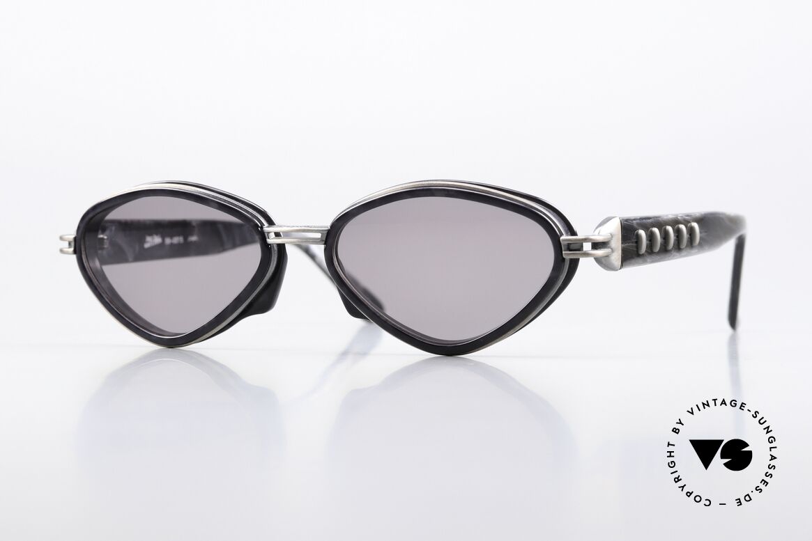 Jean Paul Gaultier 56-0015 Steampunk 90er Sonnenbrille, vintage Designersonnenbrille von J.P. Gaultier, Passend für Herren und Damen