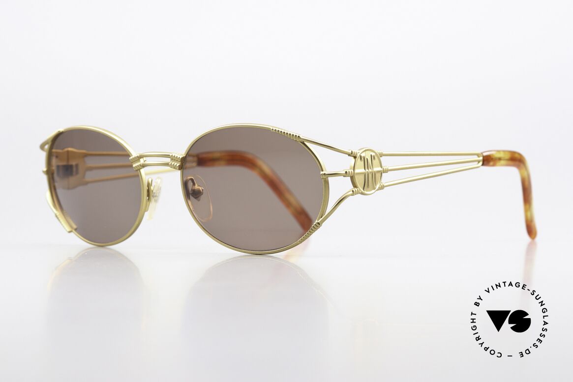 Jean Paul Gaultier 58-5106 Steampunk Sonnenbrille 1997, heutzutage oft als "STEAMPUNK-Brille" bezeichnet, Passend für Herren und Damen