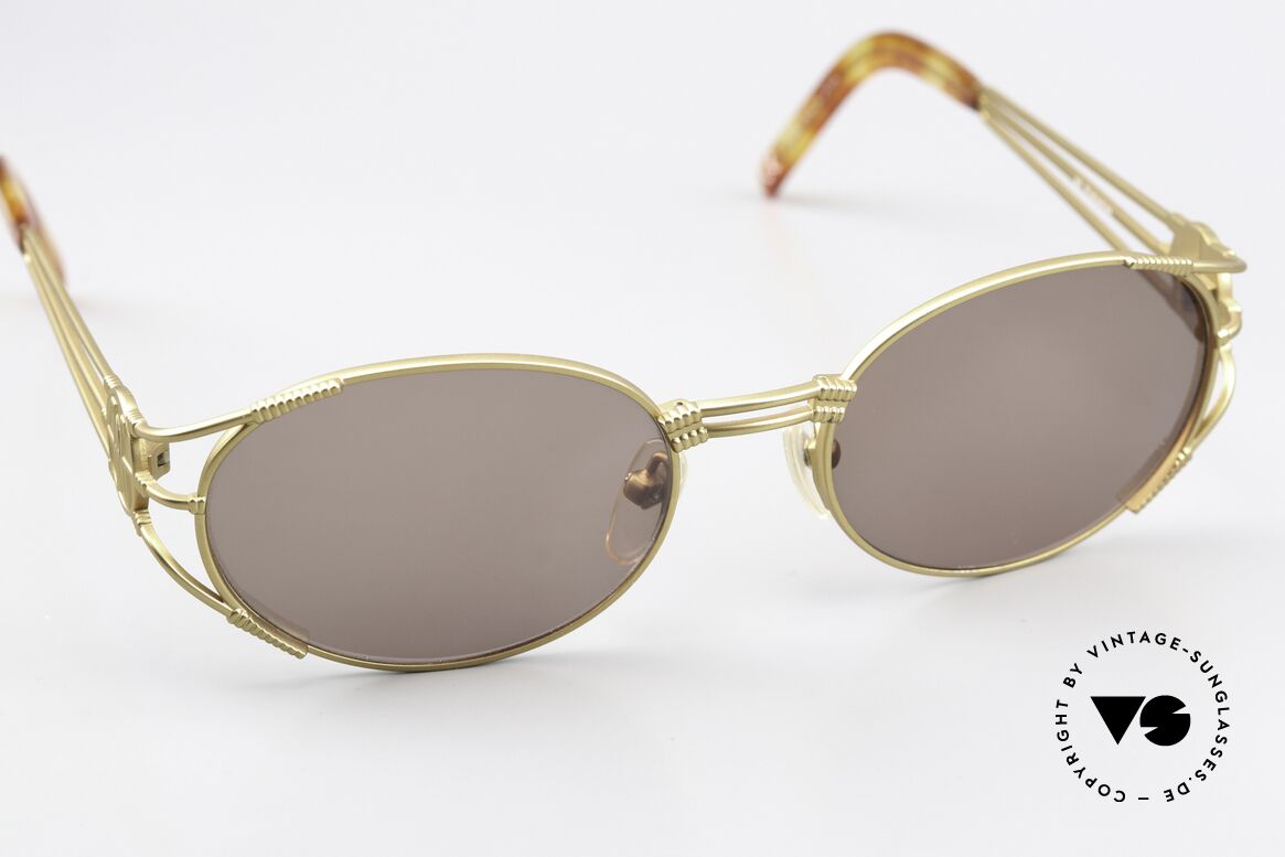 Jean Paul Gaultier 58-5106 Steampunk Sonnenbrille 1997, ungetragen; wie alle unsere Gaultier vintage Brillen, Passend für Herren und Damen