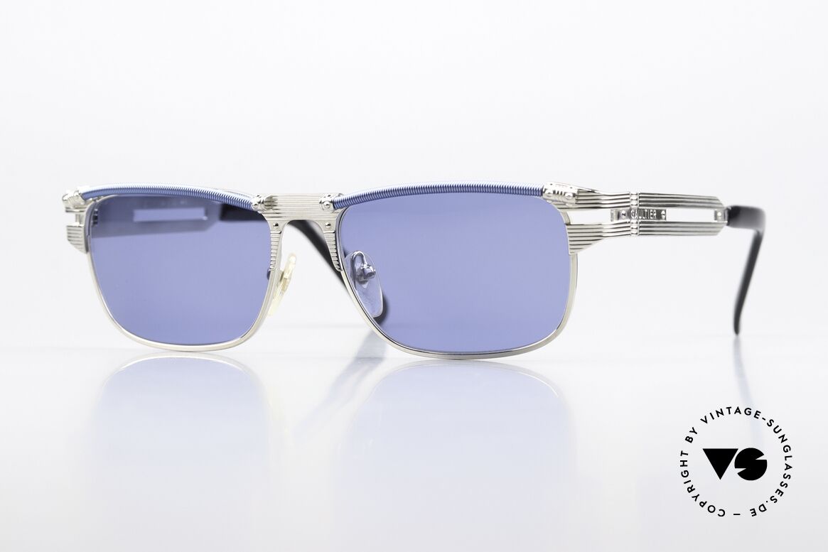 Jean Paul Gaultier 56-5109 Industrial Sonnenbrille Eckig, eckige Herren-Sonnenbrille von Jean Paul Gaultier, Passend für Herren
