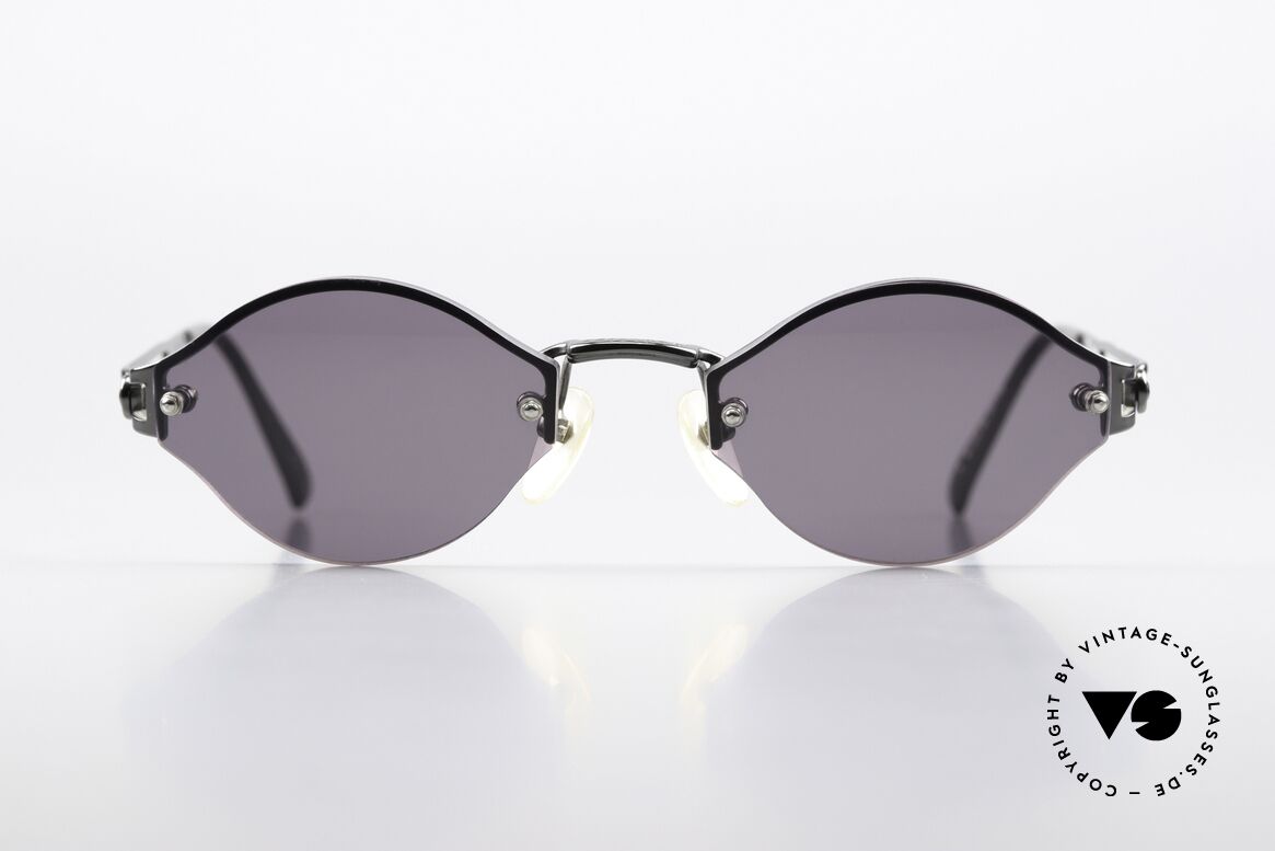 Jean Paul Gaultier 56-7111 Randlose Sonnenbrille 90er, schlichte Randlos-Brille; dennoch markant & originell, Passend für Herren und Damen