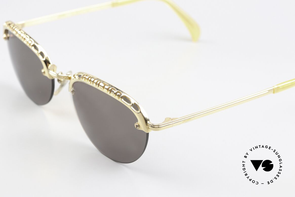 Jean Paul Gaultier 56-3175 Opulente Sonnenbrille Damen, ein besonderes Designerstück; seltener Eye-Catcher, Passend für Damen