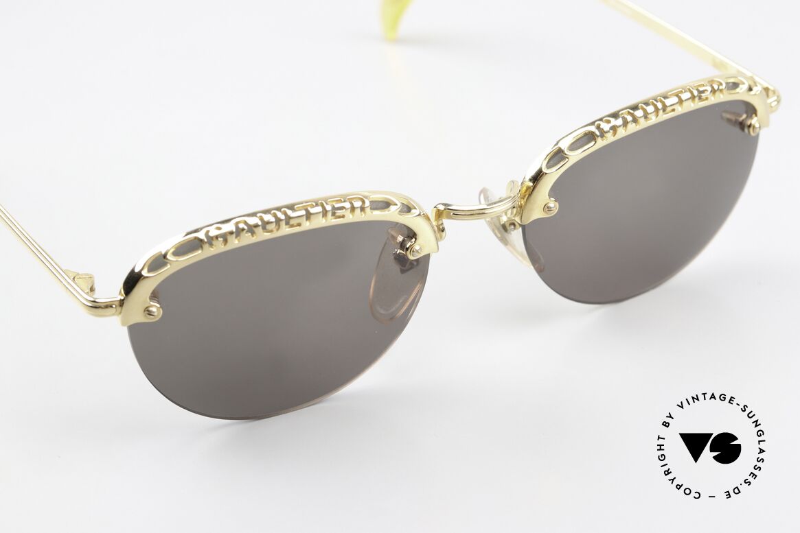 Jean Paul Gaultier 56-3175 Opulente Sonnenbrille Damen, ungetragen (wie alle unsere vintage Designerbrillen), Passend für Damen