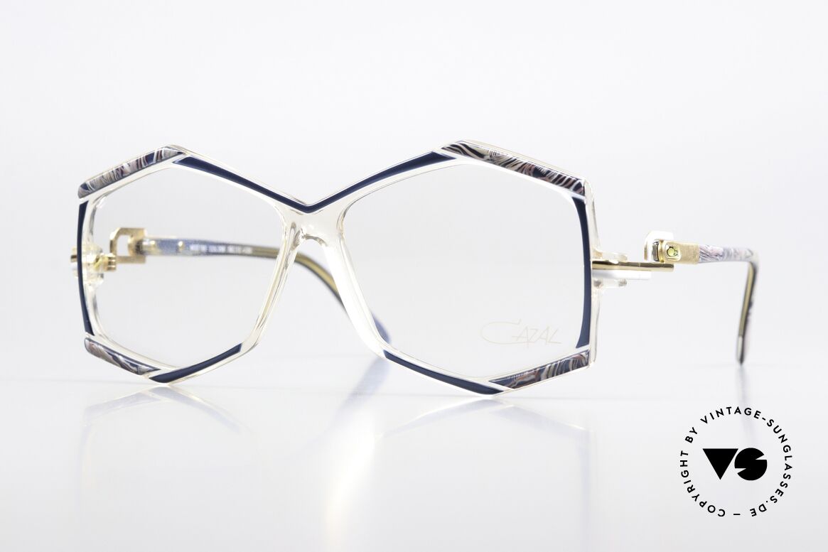 Cazal 180 Designerbrille Von 1987, sechseckige Cazal Designerbrille von circa 1987, Passend für Damen