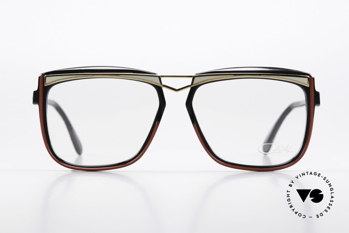 Cazal 171 80er HipHop Vintage Brille, tolle Kombination von Farben & Materialien; unique, Passend für Herren und Damen