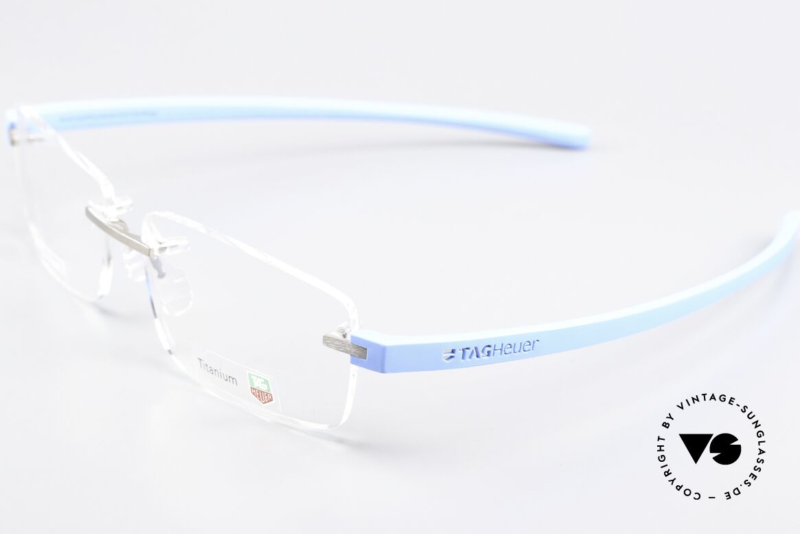 Tag Heuer 3942 Reflex Randlose Titanium Brille, ungetragene vintage Rarität (made in FRANCE), Passend für Herren
