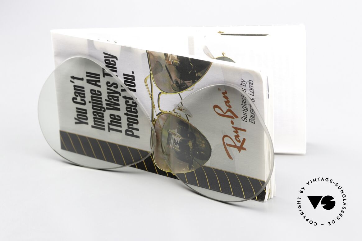 Ray Ban Aviator 62mm Lenses Changeable Gray 62mm Lenses, orig. Gläser für die alten 62er Ray-Ban Aviator, Passend für Herren und Damen