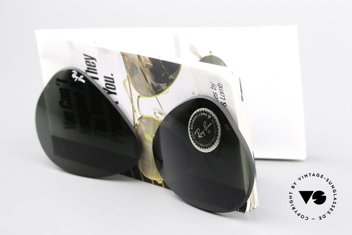 Ray Ban Aviator 58mm Lenses G15 B&L USA Sonnengläser, orig. Gläser für die alten 58er Ray-Ban Aviator, Passend für Herren und Damen