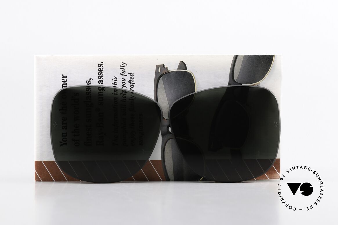 Ray Ban Wayfarer II Lenses Für Die Große Wayfarer 54mm, Mineralgläser mit der legendären "B&L"-Gravur, Passend für Herren und Damen