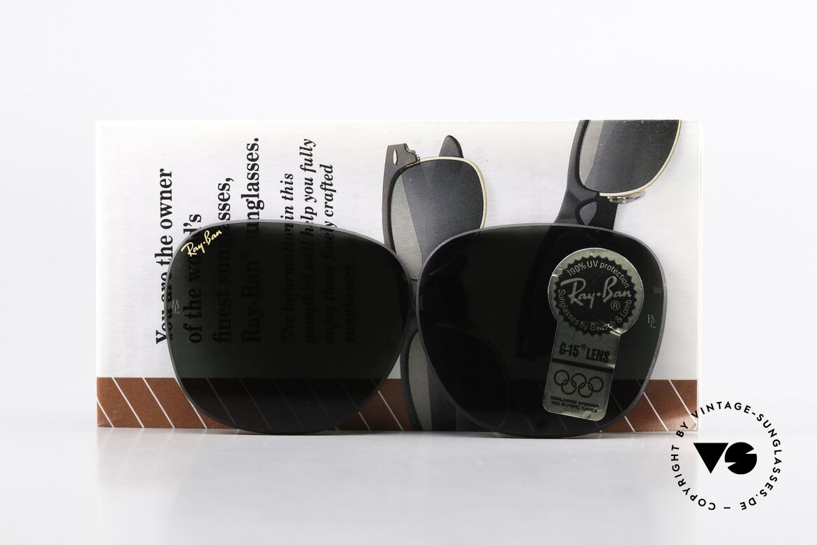 Ray Ban Clubmaster Lenses B&L USA Sonnengläser G15, Mineralgläser mit der legendären "B&L"-Gravur, Passend für Herren und Damen