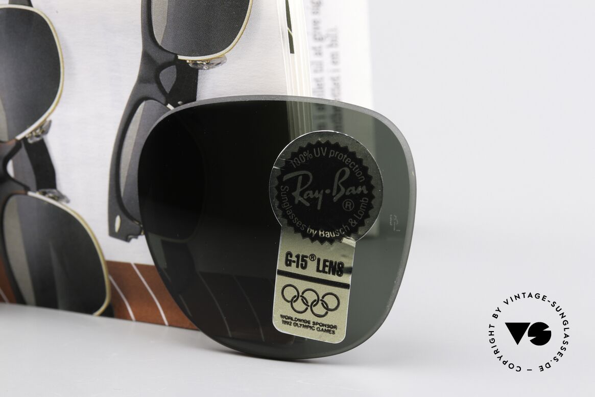 Ray Ban Clubmaster Lenses B&L USA Sonnengläser G15, G15 Farbton (grau/grün) von Bausch&Lomb, USA, Passend für Herren und Damen