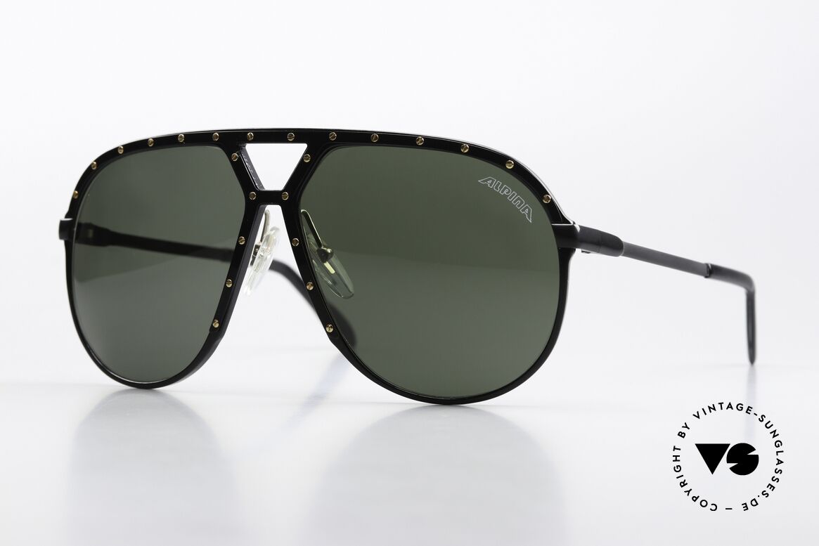Alpina M1 Gläser Mit Dem Alpina Logo, ALPINA M1 West Germany Sonnenbrille von 1986, Passend für Herren