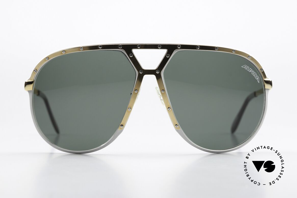 Alpina M1 Gold Silber Gold Variante, Rahmen silber, Blende gold und Schrauben silber, Passend für Herren